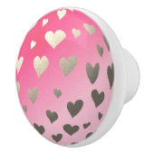 Bouton de porte rose de lune de coeur de (Droite)