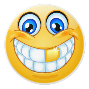 Bouton de tiroir à visage joyeux - SRF