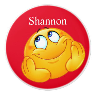 Bouton de tiroir à visage joyeux - SRF