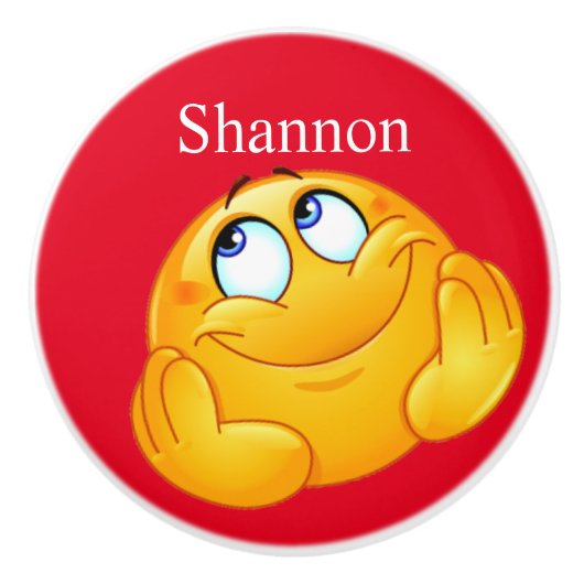 Bouton de tiroir à visage joyeux - SRF (Devant)