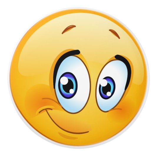 Bouton de tiroir à visage joyeux - SRF (Devant)