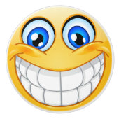 Bouton de tiroir à visage joyeux - SRF (Devant)