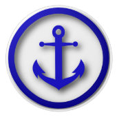 Bouton de tiroir de l'Ancre de plage nautique (Devant)
