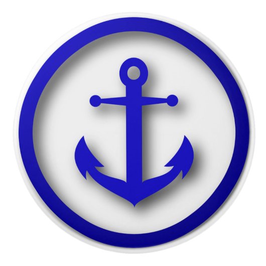 Bouton de tiroir de l'Ancre de plage nautique (Devant)