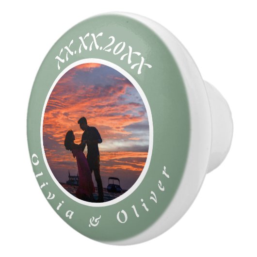 Bouton de tiroir en céramique avec photo personnal (Droite)