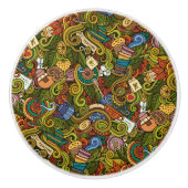 Bouton de tiroir en céramique Tea Time (Devant)