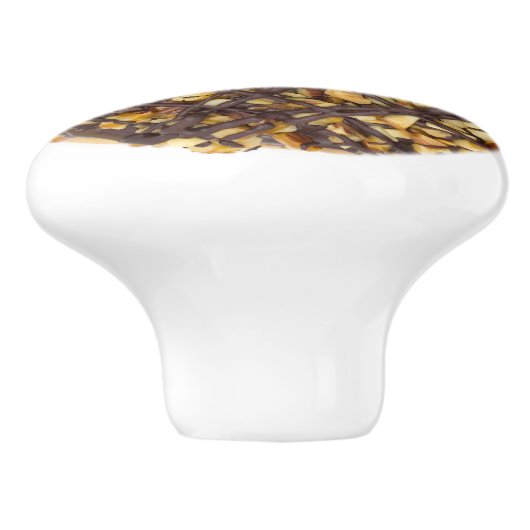 Bouton de tiroir en noisette (Côté)