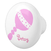 Bouton de tiroir rose personnalisé (Droite)