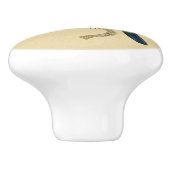 Bouton de tiroir vintage Green Hummingbird (Côté)