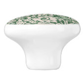 Bouton de traction à rabbit blanc vert Floral Fola (Côté)