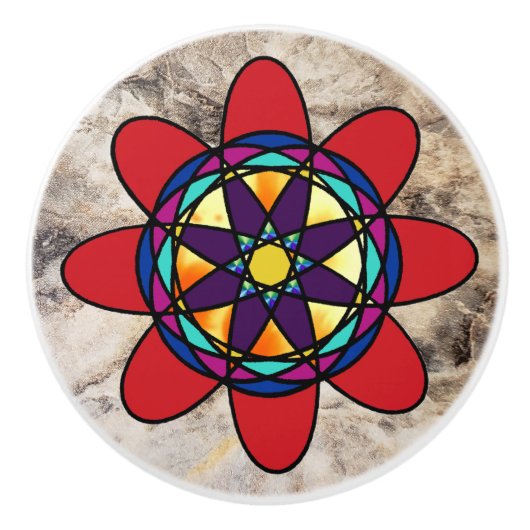 Bouton de traction coloré (Devant)