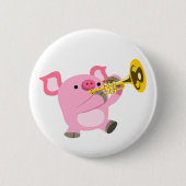 Bouton de trompette Jouer à la trompette Badge (Devant)