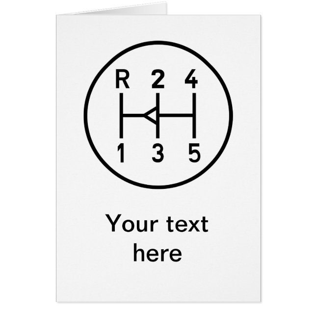 Bouton de vitesse de voiture de sport, motif de (Devant)