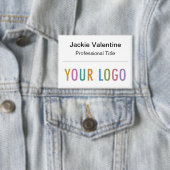 Bouton d'étiquette 3,5 pouces avec badge de logo (Insitu)