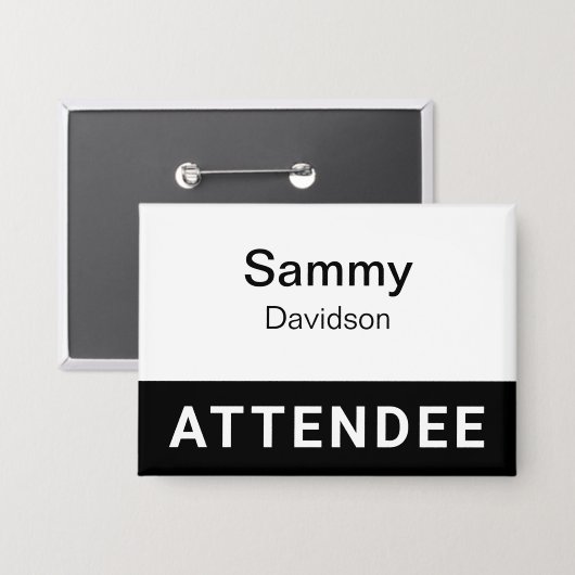 Bouton du badge du dossier du participant Nom Bali (Recto/Verso)