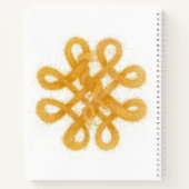 BOUTON EN CELTIQUE D'OR 8,5x11 Carnet Spiral (Dos)