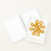 BOUTON EN CELTIQUE D'OR 8,5x11 Carnet Spiral (Intérieur)