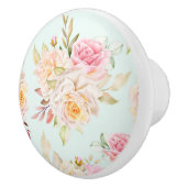 Bouton en céramique à motif floral (Droite)