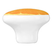 Bouton en céramique à tranche orange transversale (Côté)