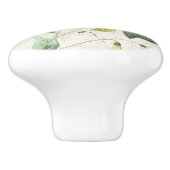 Bouton en céramique animal de traction de fleurs (Côté)