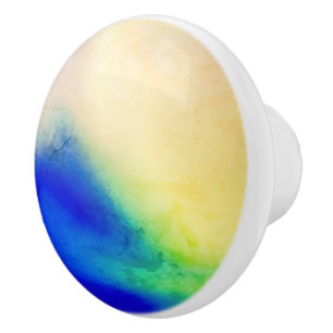 Bouton en céramique aux couleurs mixtes