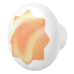 Bouton en céramique aux couleurs mixtes