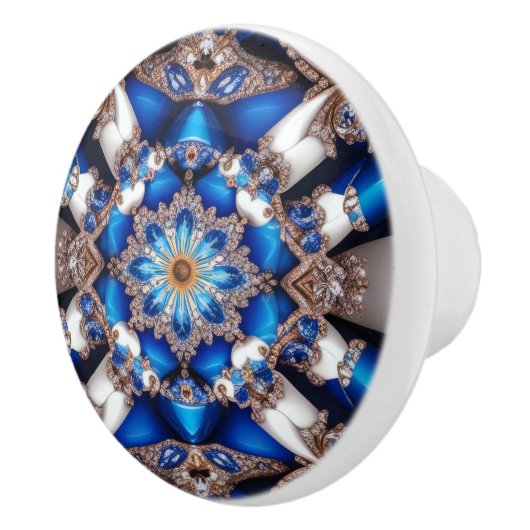 Bouton en céramique avec couleurs argentines (Droite)