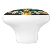 Bouton en céramique avec couleurs brésiliennes (Côté)