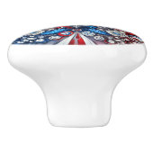 Bouton en céramique avec couleurs françaises (Côté)