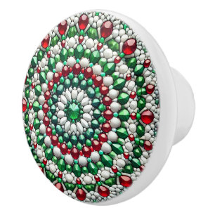 Bouton en céramique avec couleurs italiennes