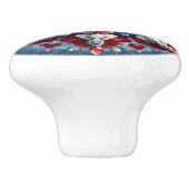 Bouton en céramique avec couleurs norvégiennes (Côté)