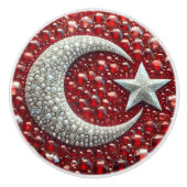 Bouton en céramique avec des couleurs turques (Devant)