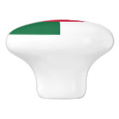 Bouton en céramique avec drapeau d'Algérie (Côté)