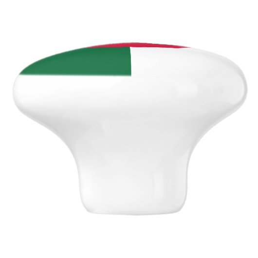 Bouton en céramique avec drapeau d'Algérie (Côté)