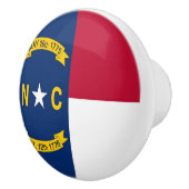 Bouton en céramique avec drapeau de Caroline du No (Droite)