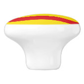 Bouton en céramique avec drapeau de Catalogne (Côté)