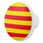 Bouton en céramique avec drapeau de Catalogne (Droite)