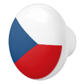 Bouton en céramique avec drapeau de la Tchéquie (Droite)