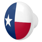 Bouton en céramique avec drapeau de Texas State, U (Droite)