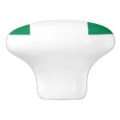 Bouton en céramique avec drapeau du Nigeria (Côté)