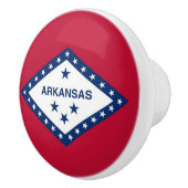 Bouton en céramique avec le drapeau de l'Arkansas, (Droite)