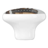 Bouton en céramique avec le sac et les clubs de (Côté)