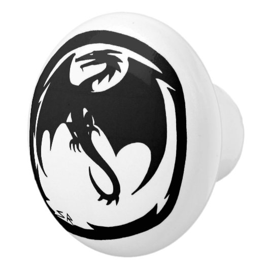 Bouton en céramique Black Dragon (Droite)