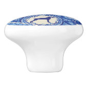 BOUTON EN CÉRAMIQUE BLEU ET BLANC DE WEIM (Côté)