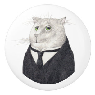 Bouton en céramique BUTLER CAT