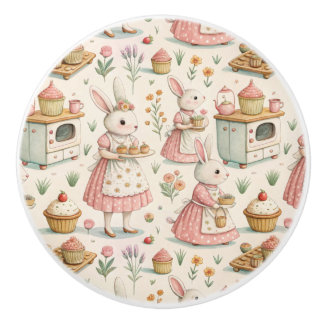 Bouton en céramique Cottagcore