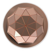 Bouton en céramique couleur octogone géométrique (Devant)