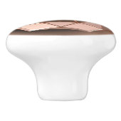 Bouton en céramique couleur octogone géométrique (Côté)