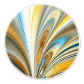 Bouton en céramique d'art fractal (Devant)