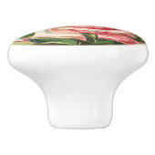 Bouton en céramique de beau rose rose de cru (Côté)